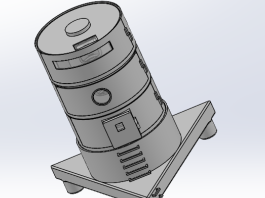 Stackable "Tuna Can" style space habitat