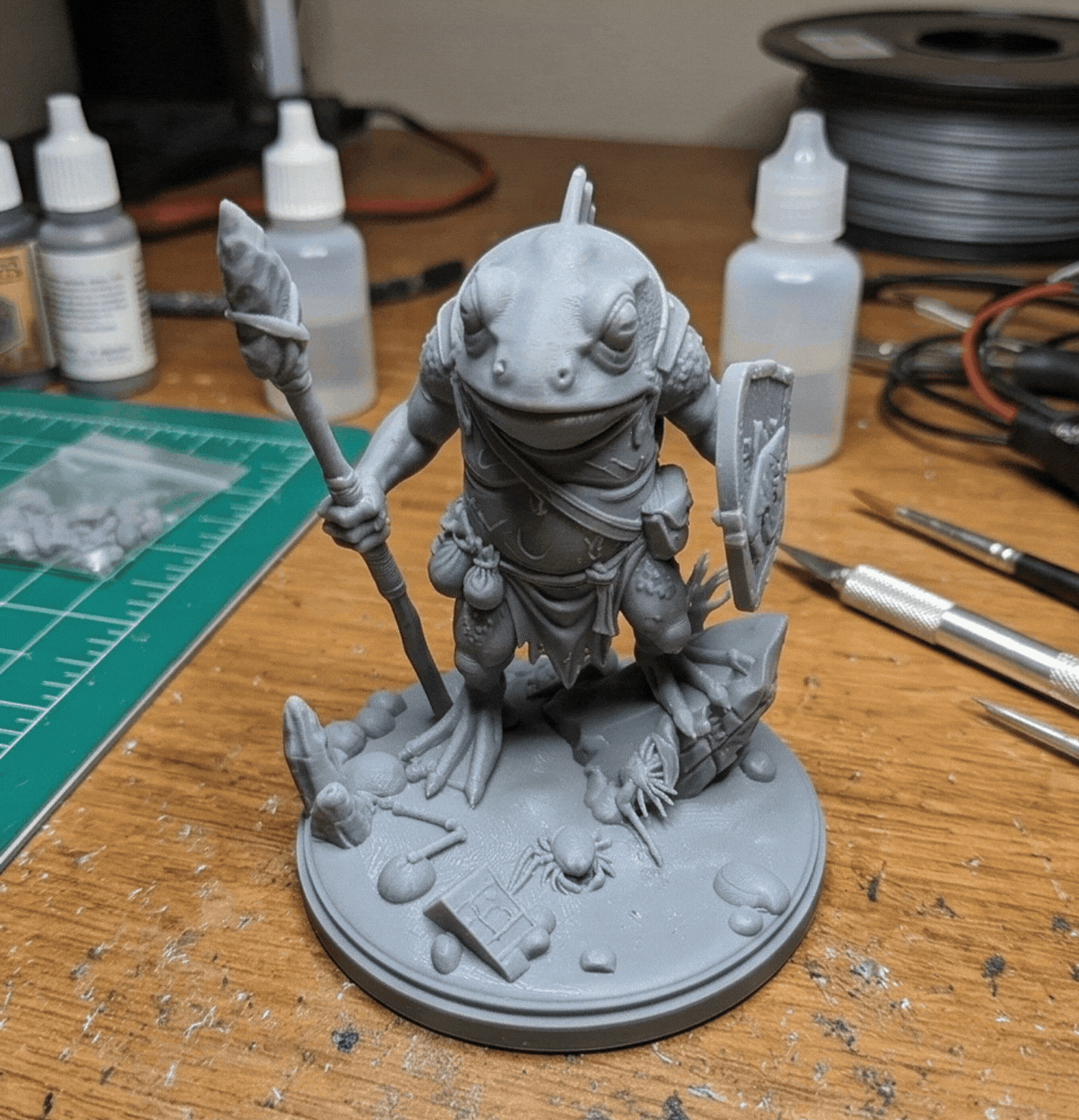 Swamp Frogman Spearman - Amphibious Tribal Warrior
