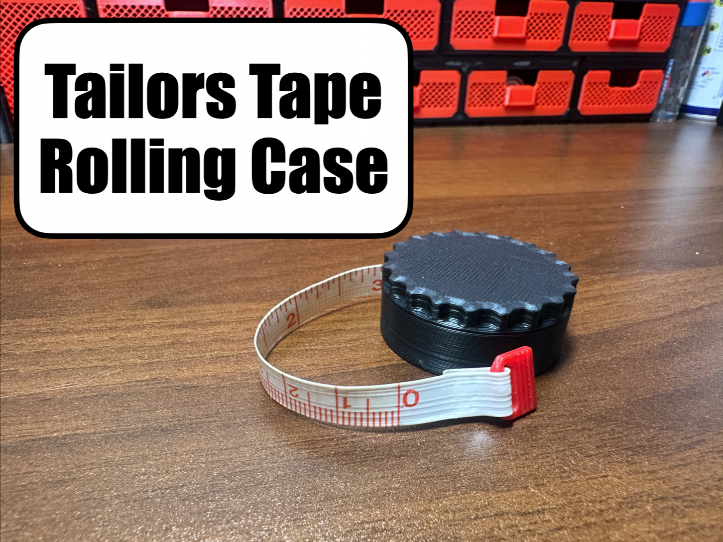 Tailors Measuring Tape Rolling Case