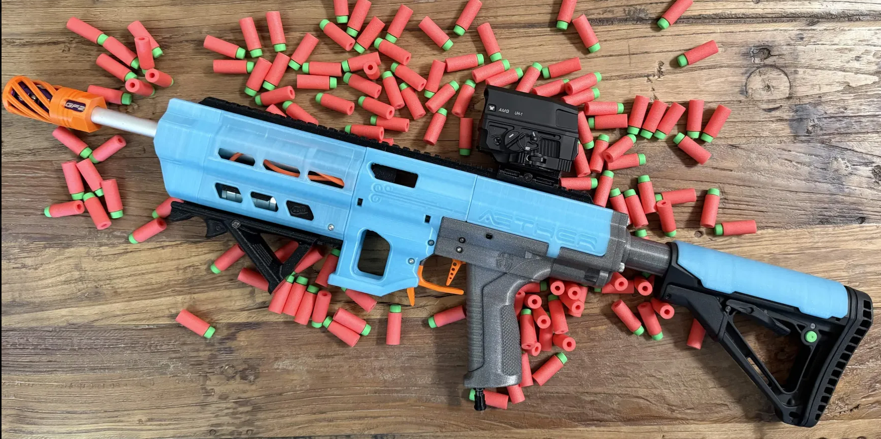 Æther (a cosmic nomad powered HPA nerf blaster)