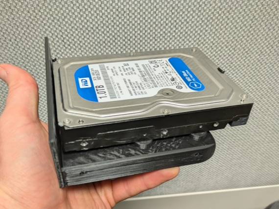 3.5" HDD to 5.25 Drive Bay Adapter w/ front bezel