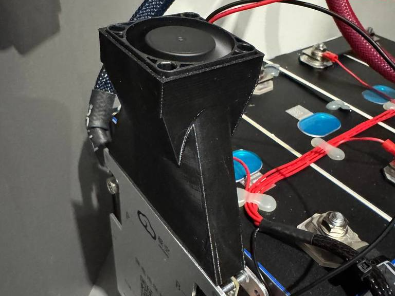 JK BMS Snap-In Cooling Fan Mount (4010 Fan)