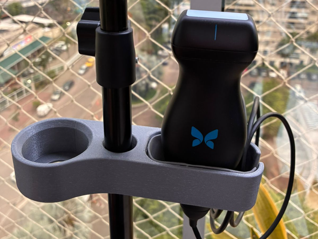 Suporte para sonda Butterfly e gel indutor