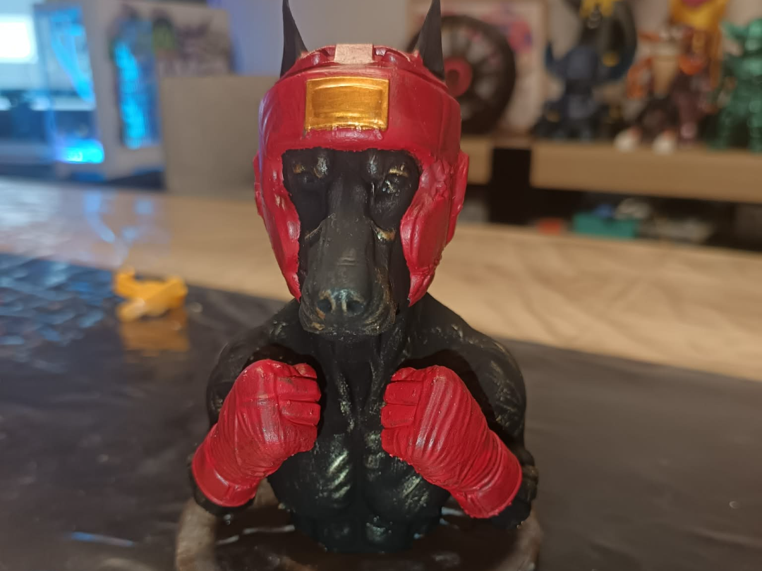 doberman boxeur