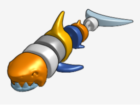 flexy sharks (print in place)