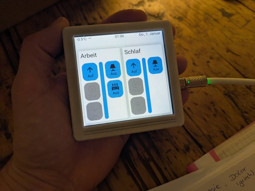 LCD Handheld Panel for Home Assistant