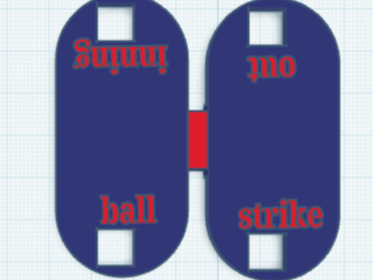 baseball strike ball innings out counter