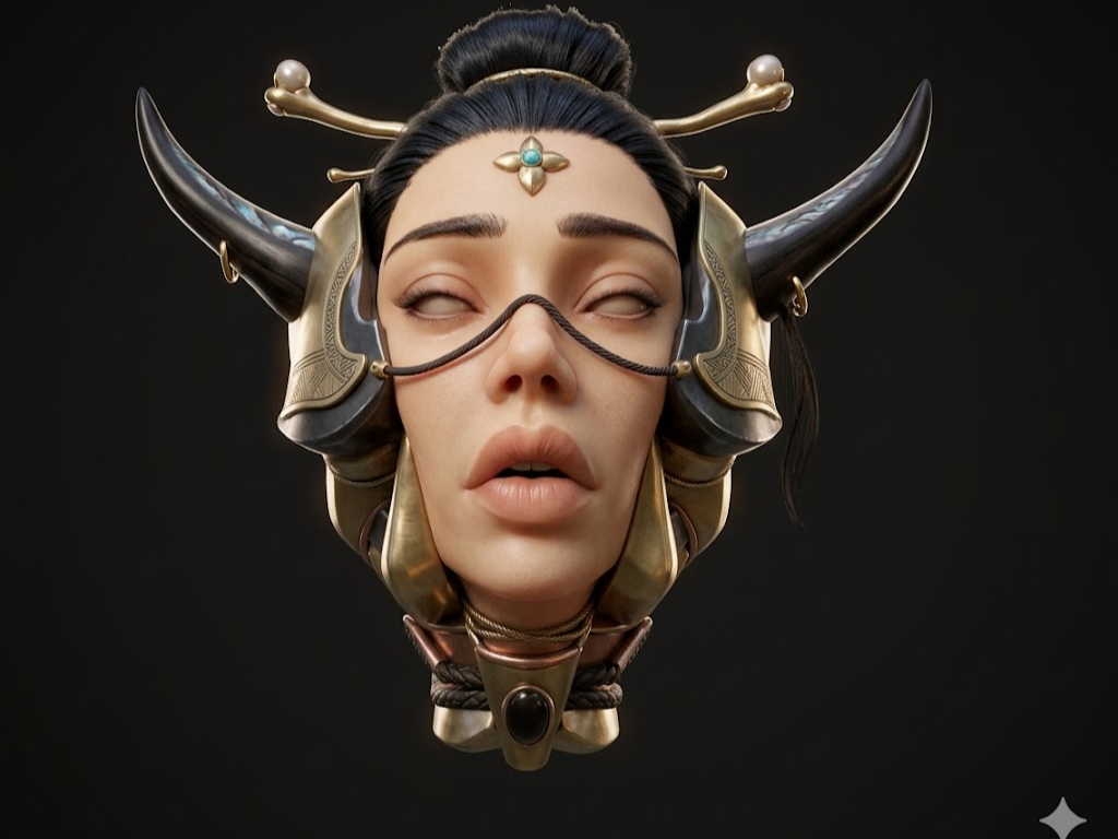 mascara de oni - geisha