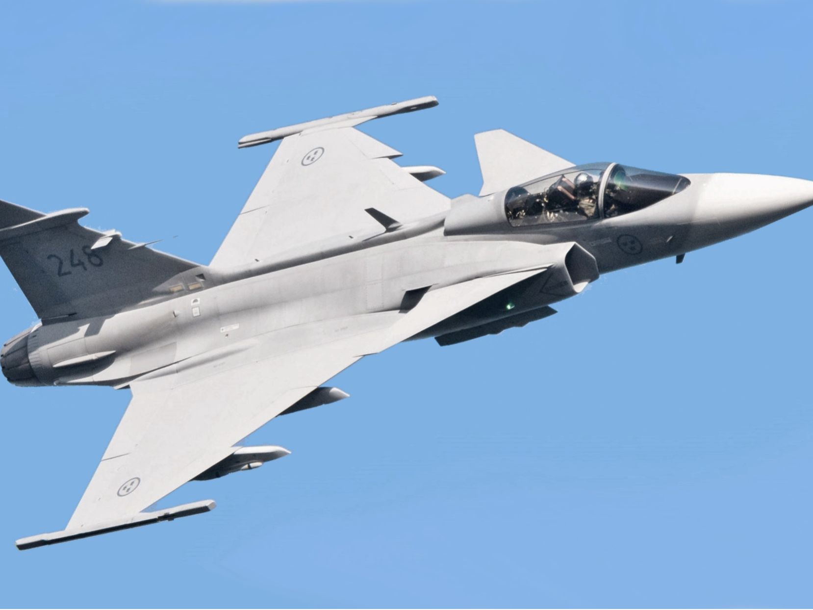 gripen plane on flexi base