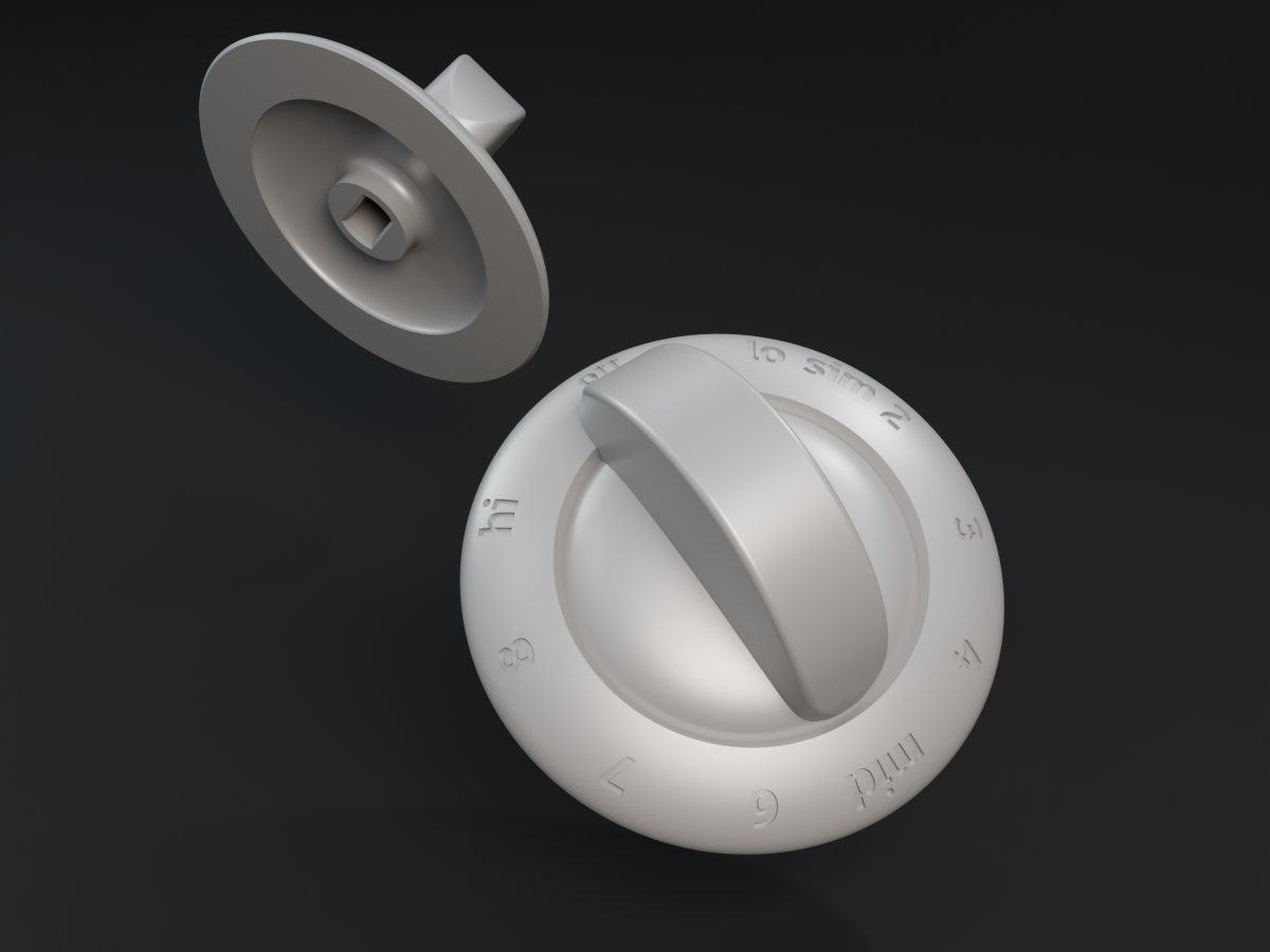 Frigidaire compatible knob