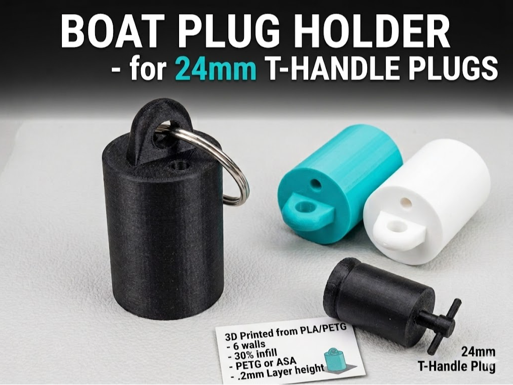 Keychain Boat Plug Holder