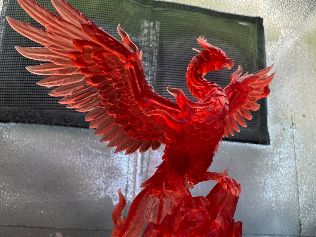 Summoned from fire phoenix