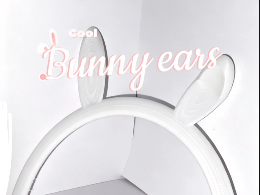 Cool easter bunny ear headband!