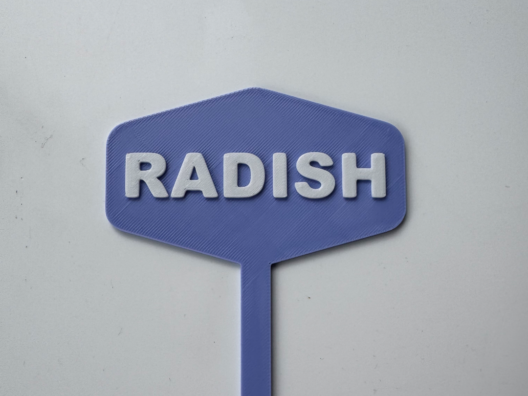 Vegetable Sign - ALLOTMENT - Radish