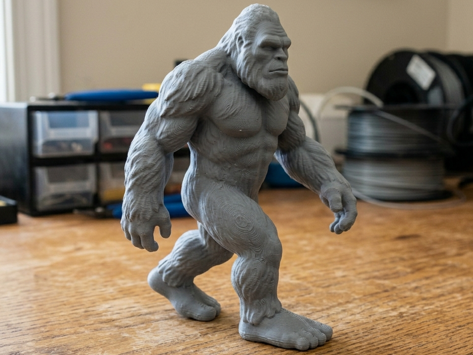 Iconic Bigfoot Walking Figure