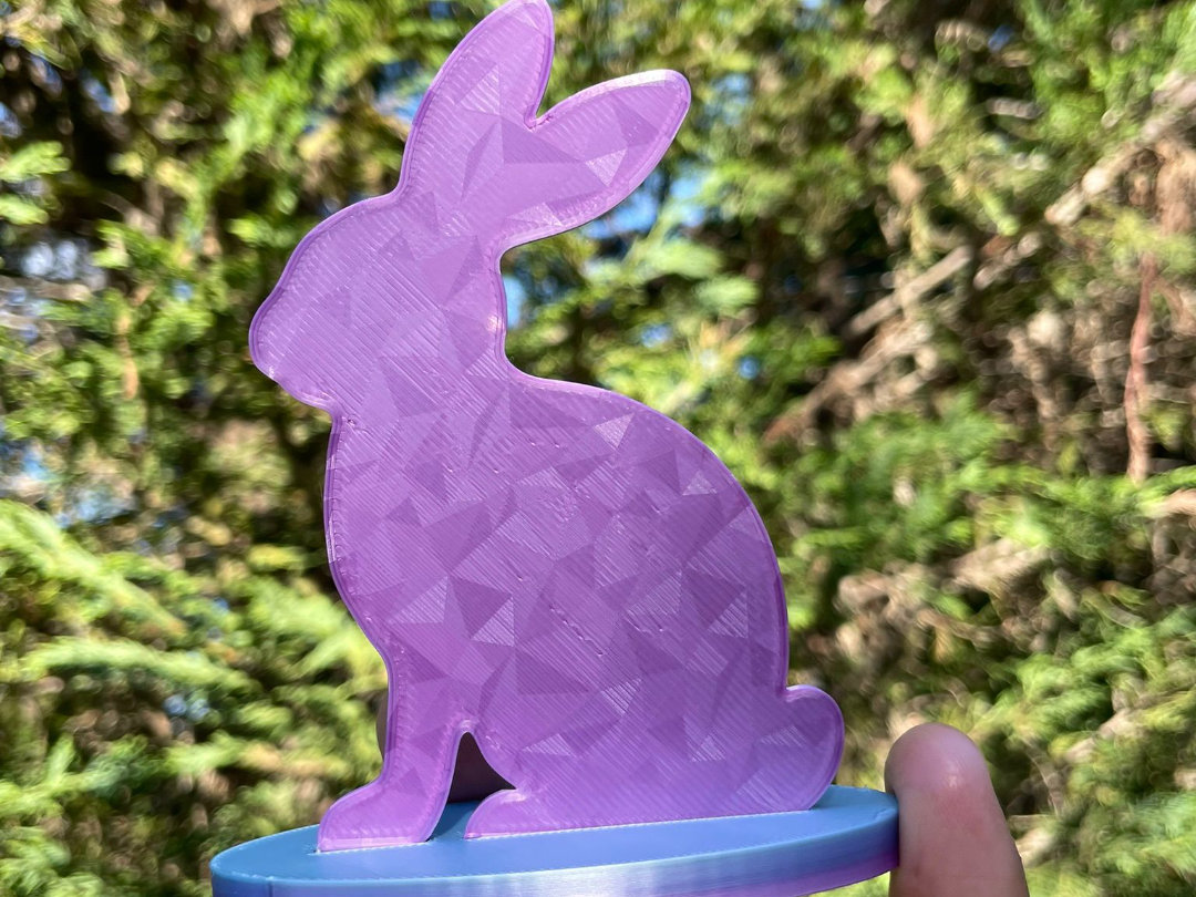 conejo pascua con base