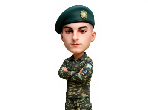 GREEK SOLDIER 3D BOBBLEHEAD FIGURE