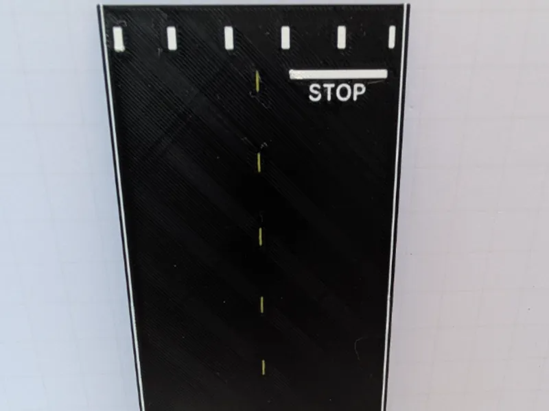 Road with stop line
