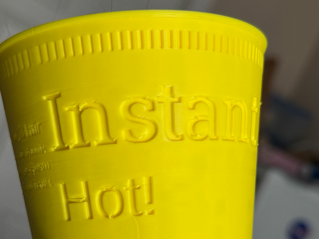 Instant Noodles cup for hair