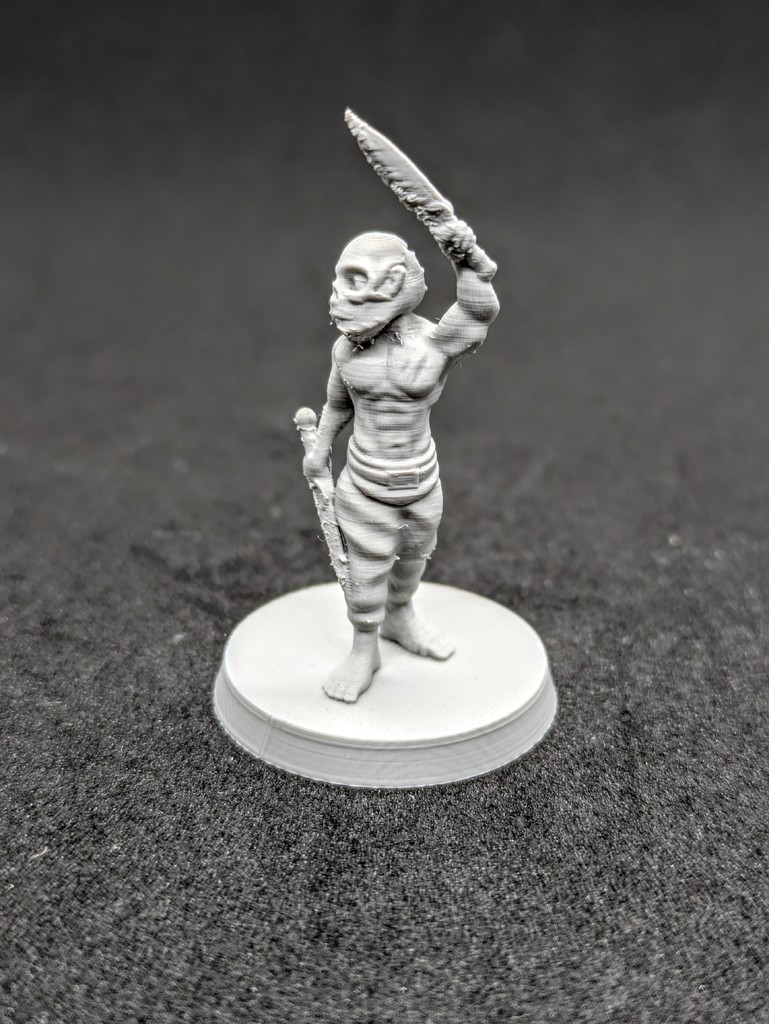 Tribal fighter FDM supportless