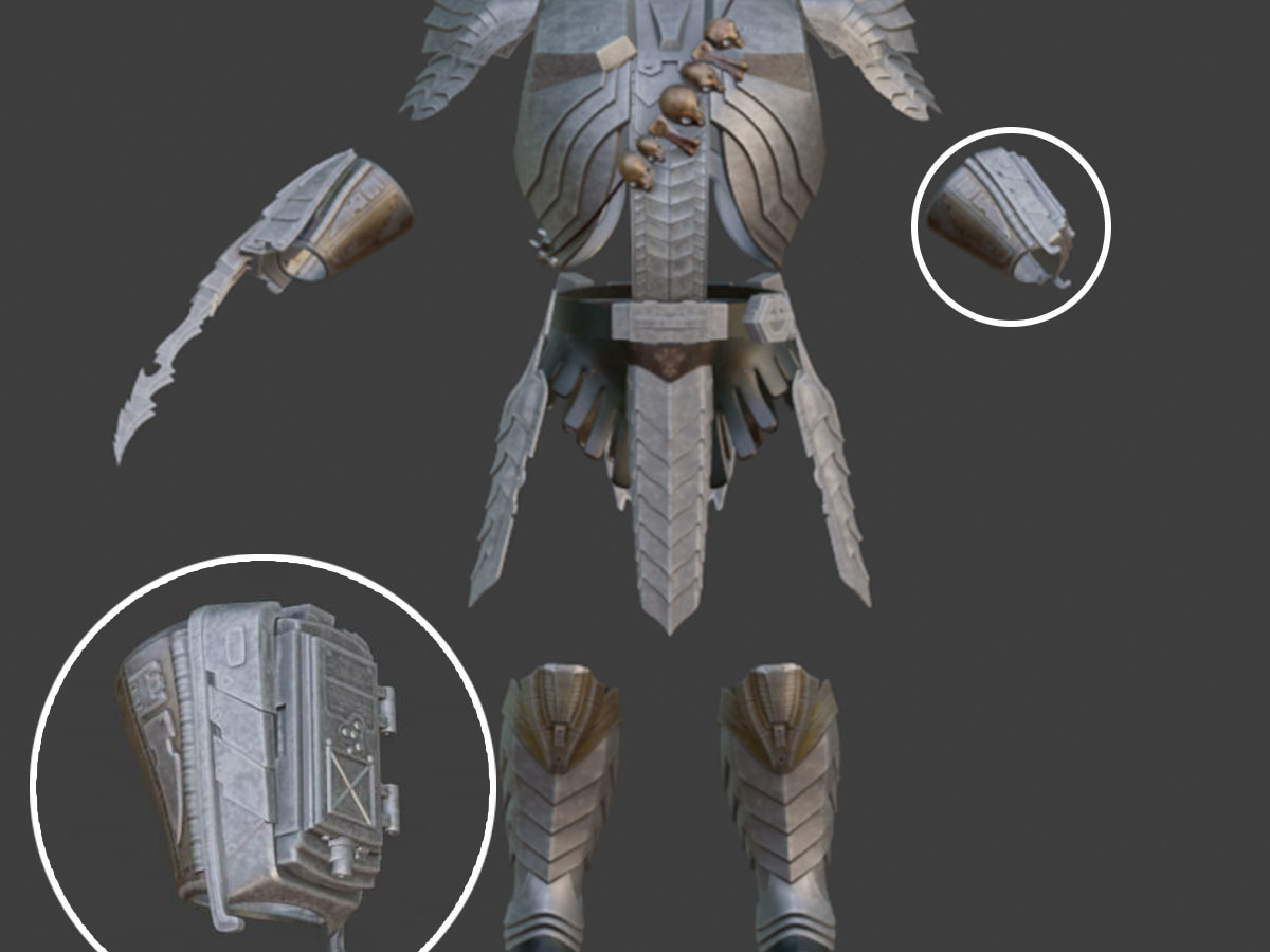 Part 8 of 8. Predator armour set - Left Arm