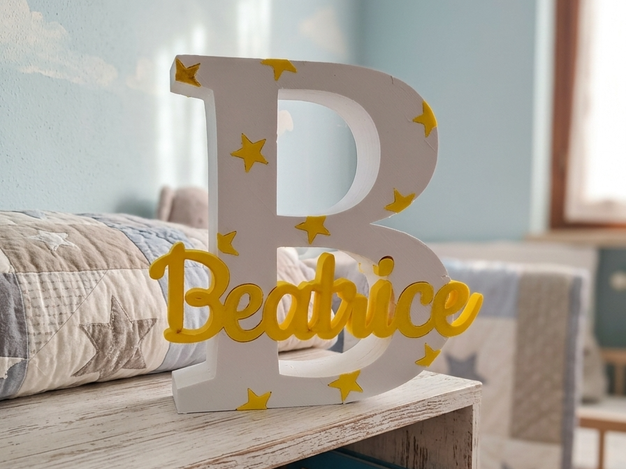 Custom 3D Monogram Maker - Personalized Nameplate