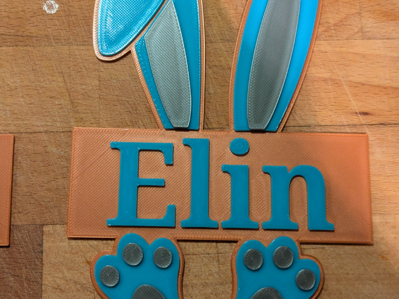 Namensschild Ostern Elin
