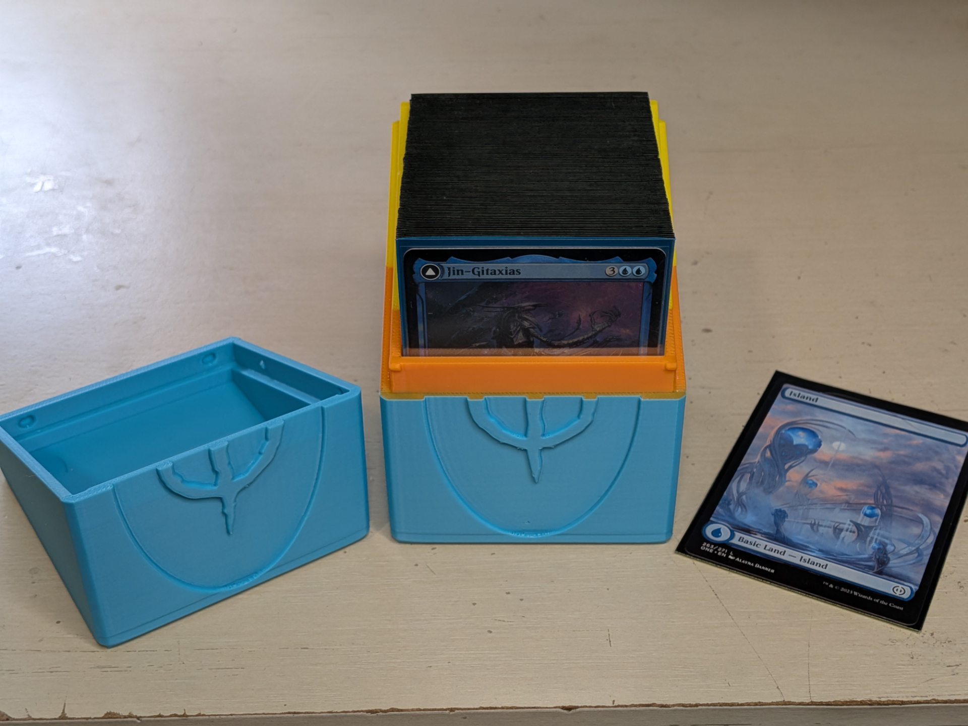 MTG Deck Box with Phyrexian Symbol
