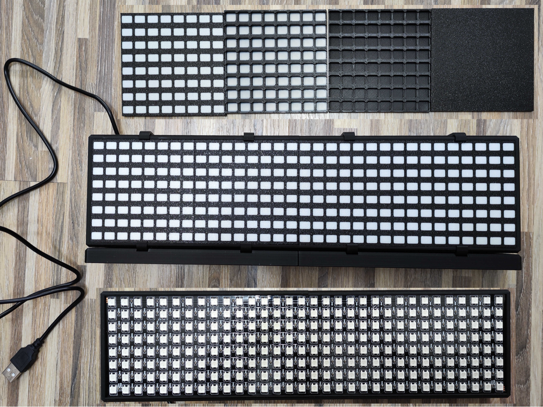 Case with Diffuser 8x32 LED WS2812 and Arduino