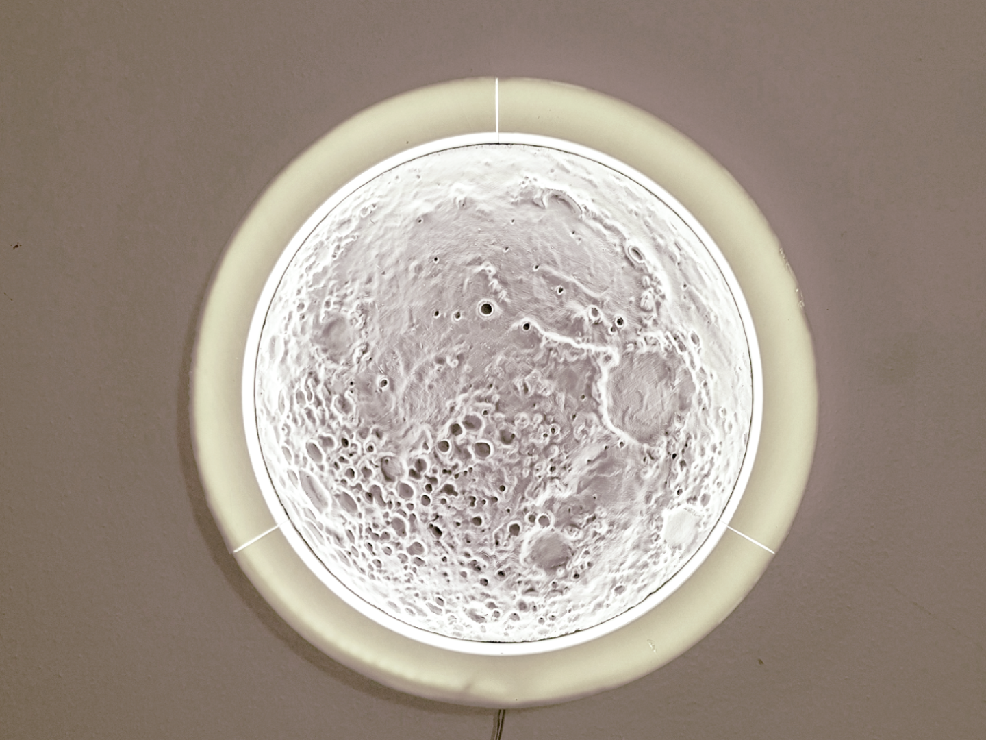 Moon Depth Map Wall Lamp