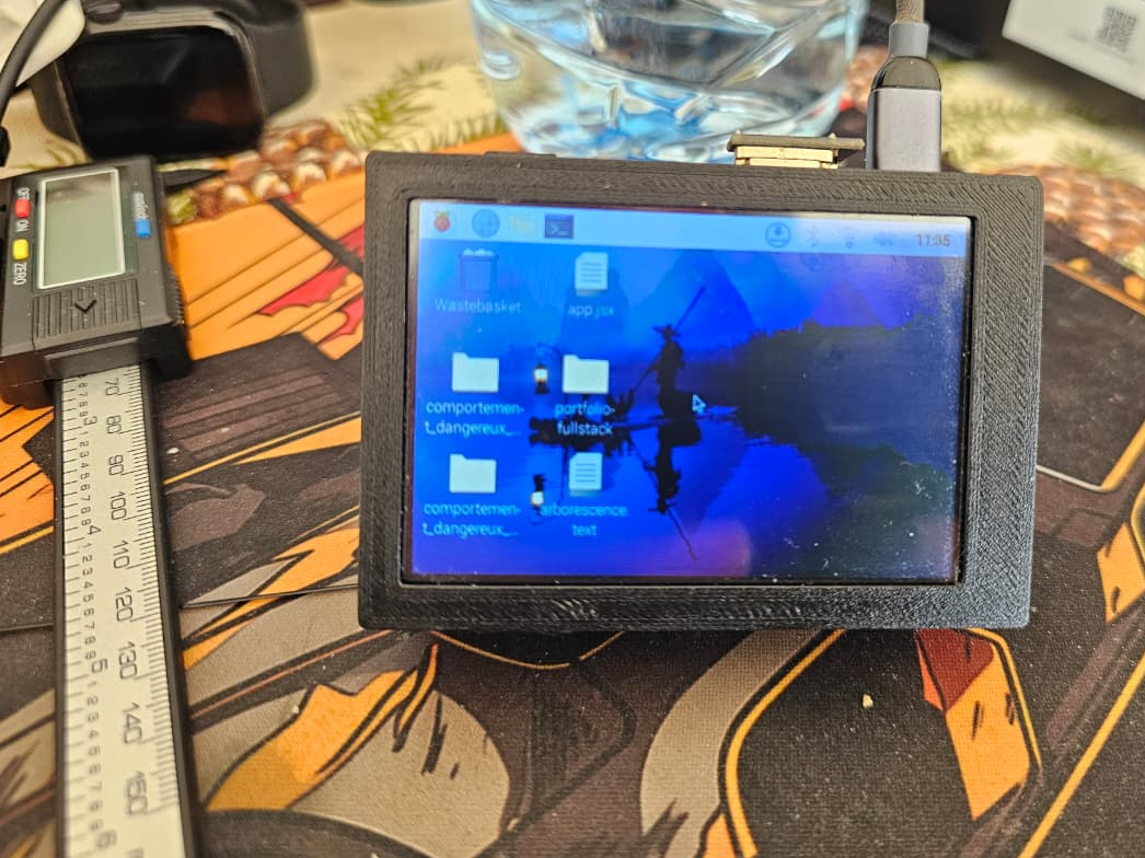boitier raspberry pi-4/5+lcd3.5