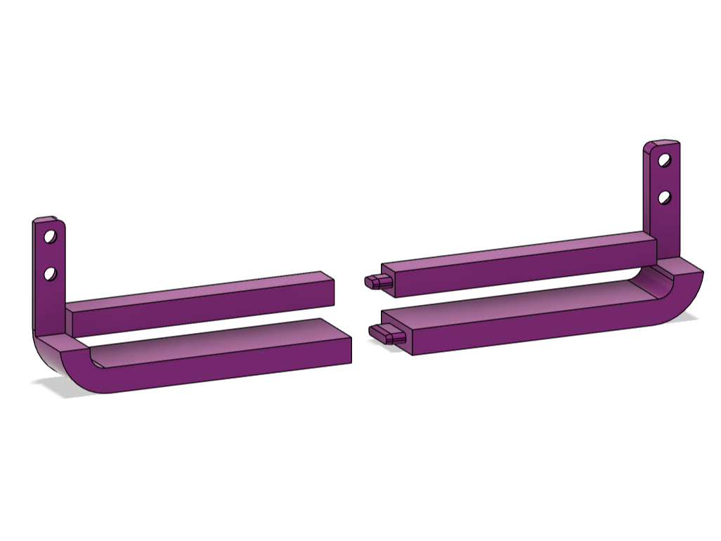 Bottom front connector for smaller printers