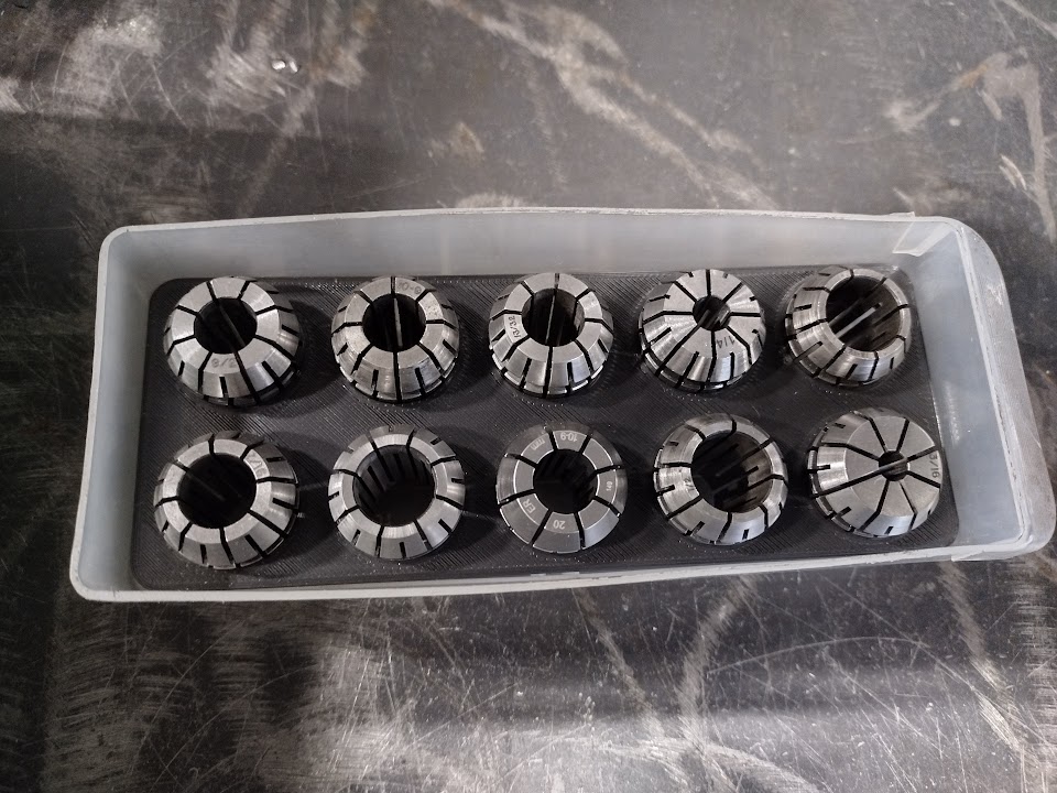 ER 20 collet spacer for Akro-Mils drawer