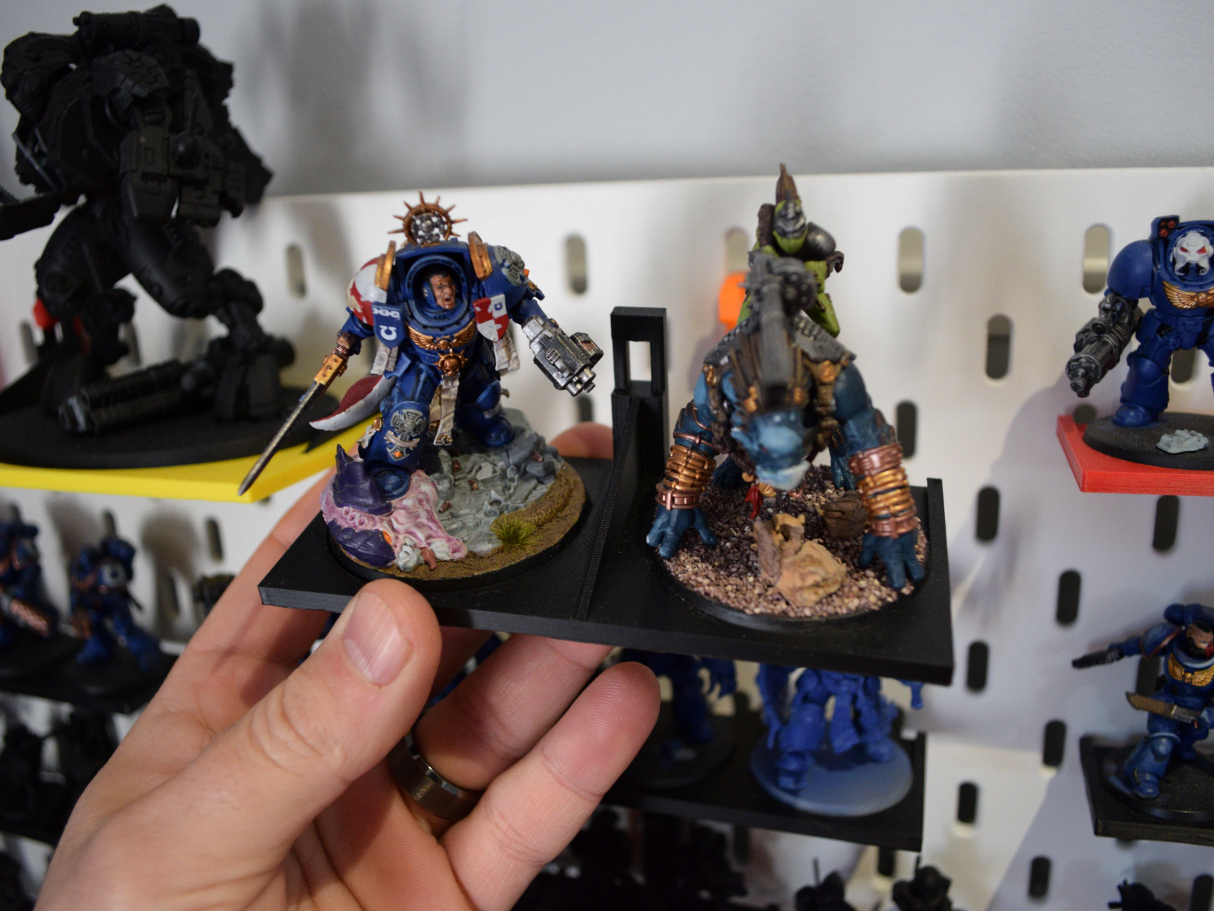 Miniatures 50mm Bases Ikea Skadis Display