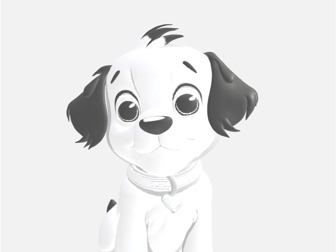 Cute desk dog