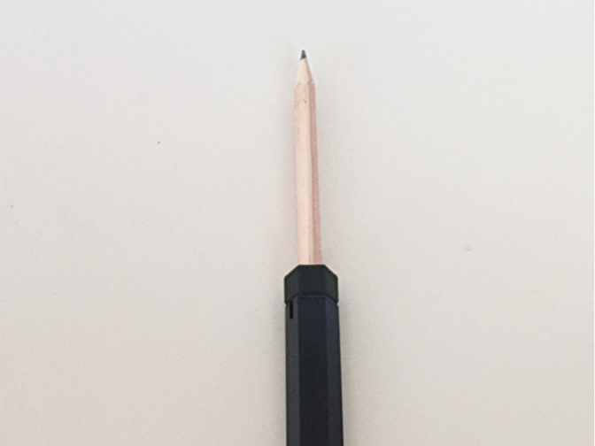 Adjustable Pencil Extender/Holder for Short Pencil
