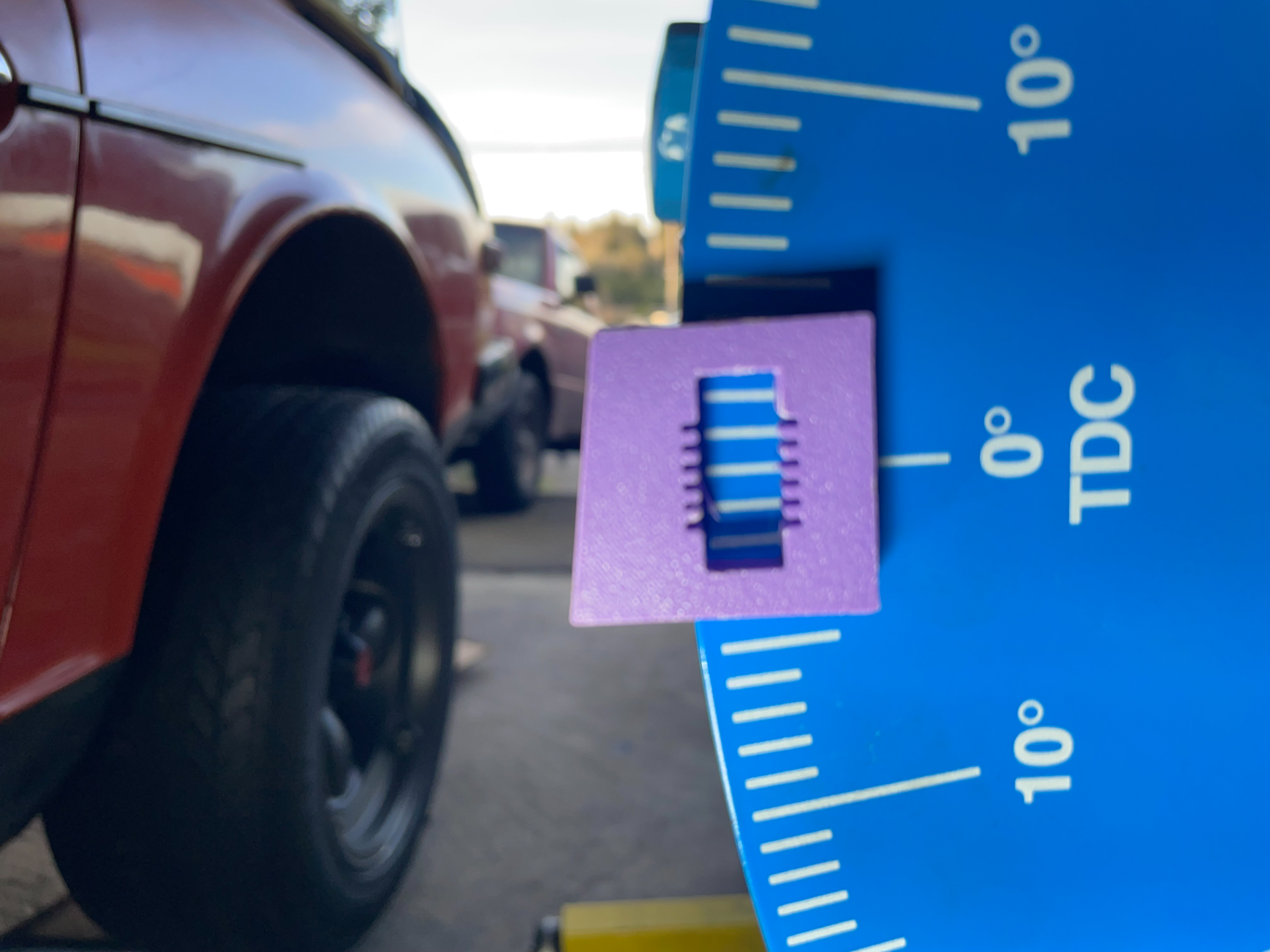 Datsun L28 gauge fits Moroso Degree Wheel
