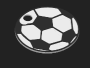 Soccerball Keychain