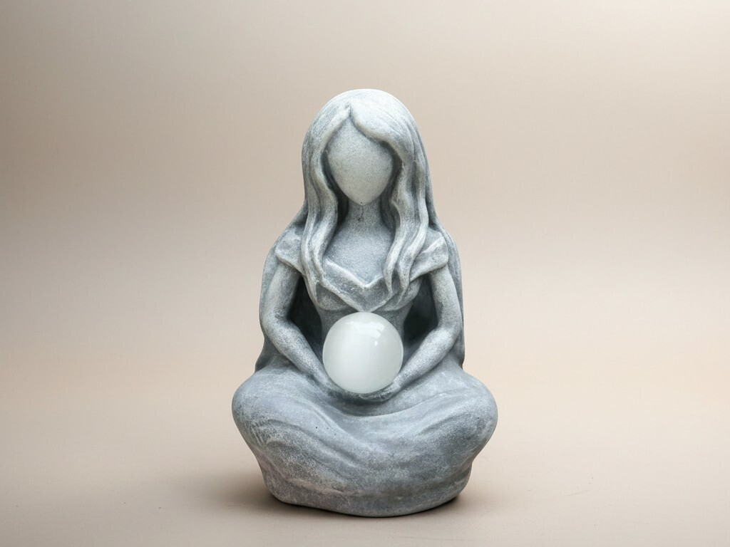 Serenity Decorative Female Sculpture