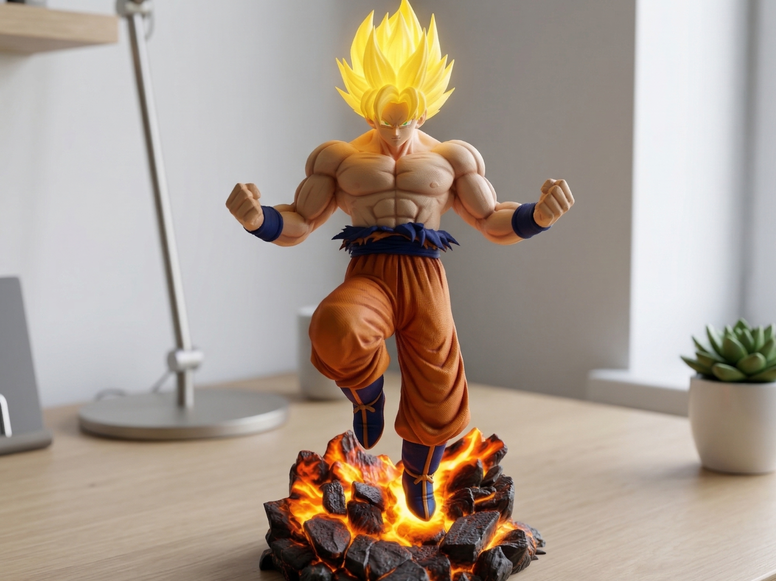 Super Saiyan Goku Inspired Figure |Detailed Model