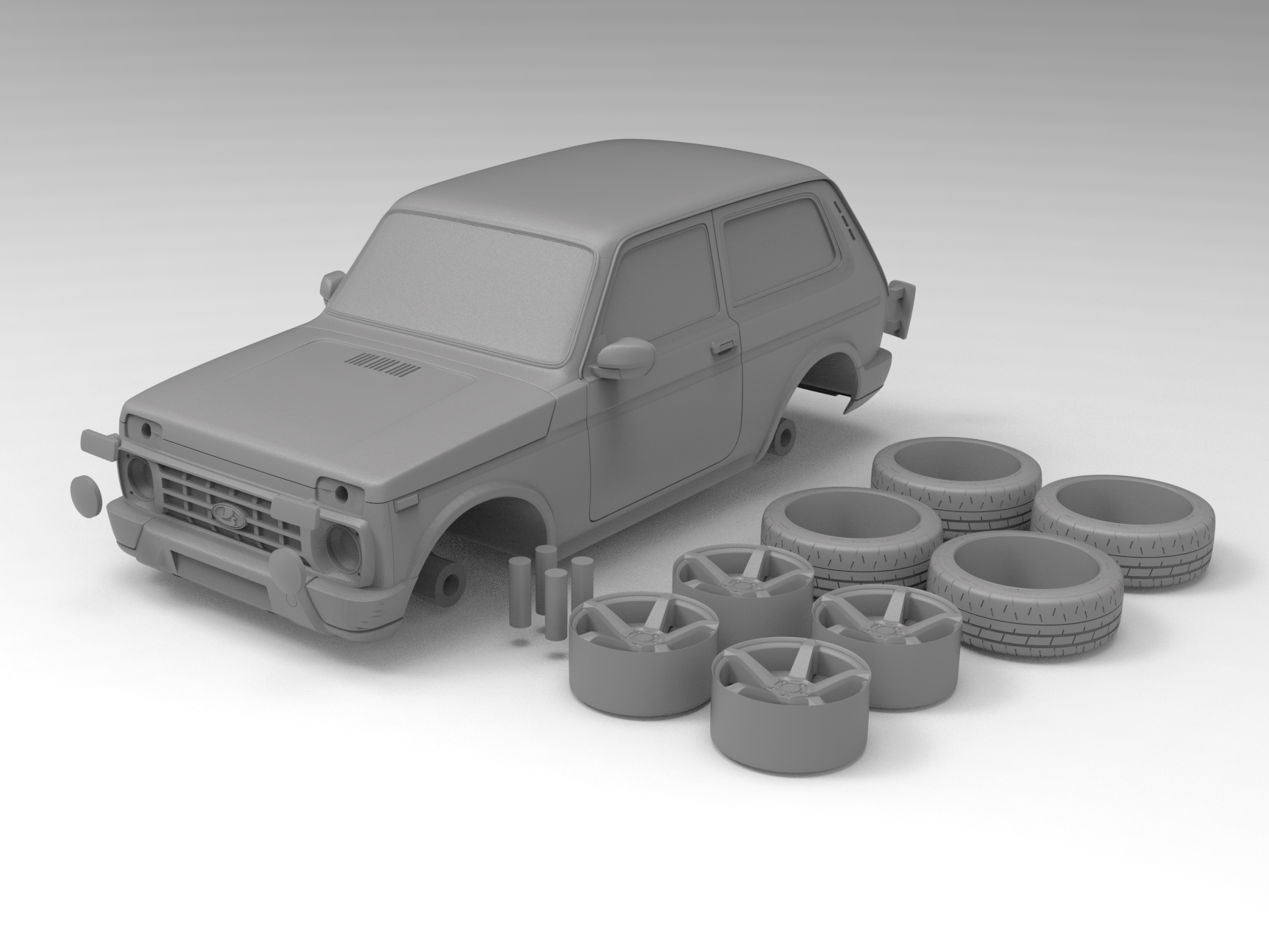 Lada Niva Urban Лада Нива STL 3D model for print