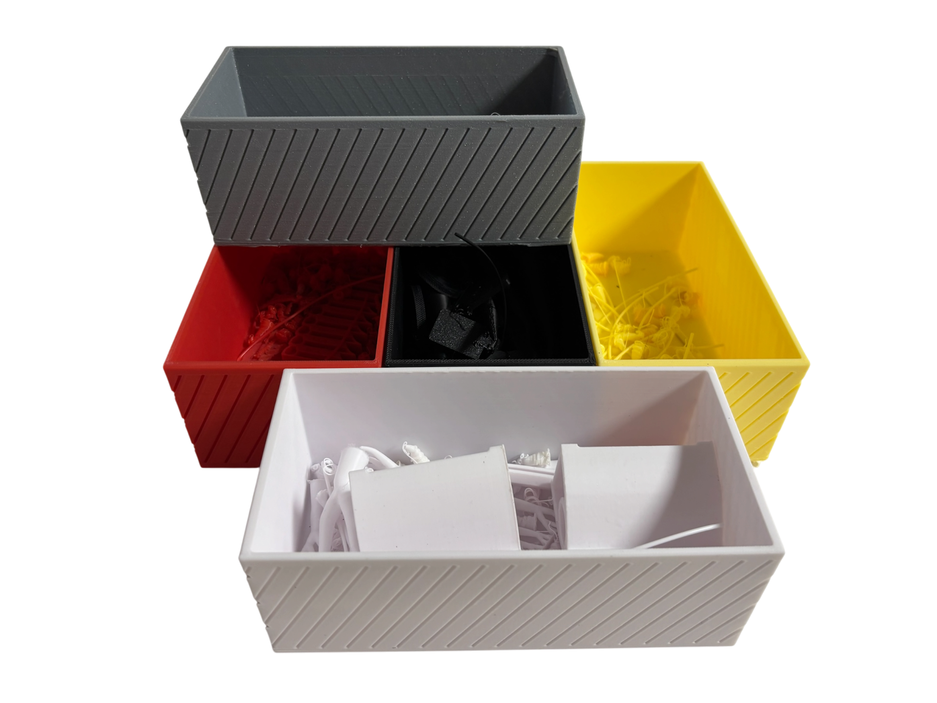 Kot Box, Quer und Längs stapelbar