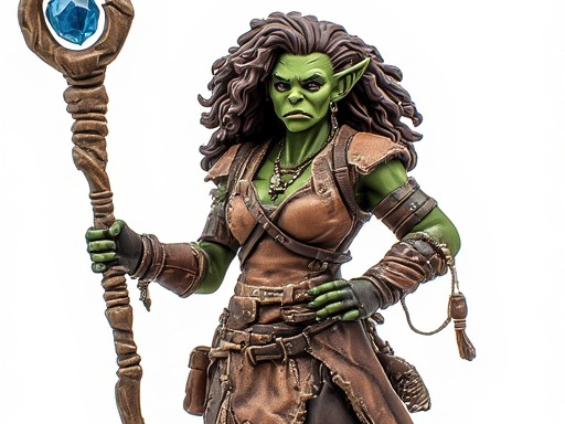 Orc spellcaster woman