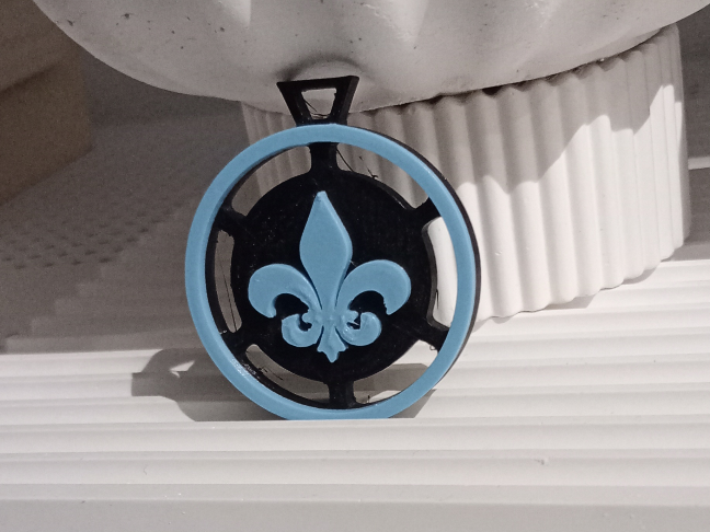 porte-clefs fleur de Lys