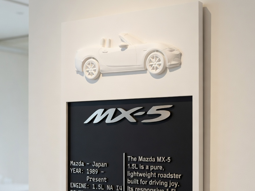 Mazda MX-5 Tribute Display Plaque
