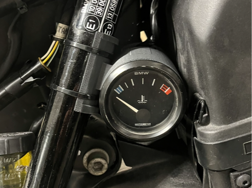 K100 cafe racer gauge holders, on frame
