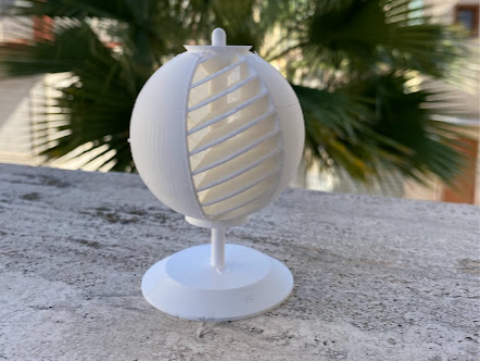 Turbina eolica sferica “O-Wind Modello parametrico