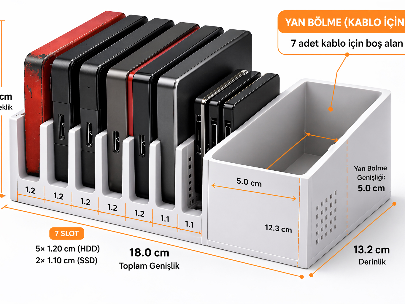 Hdd- Ssd  and Cable Box