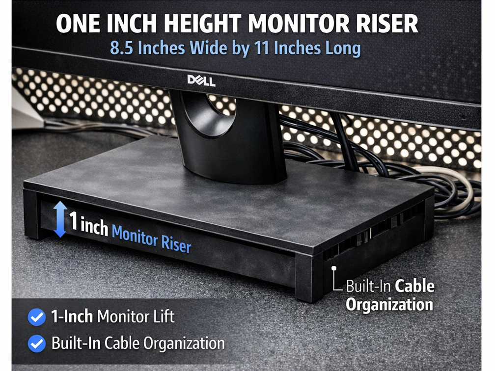 monitor 1 inch riser(8.5 by 11 inches)