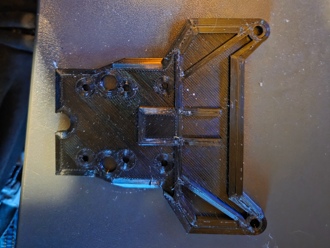 quantum flux rear plate and reinforcement bracket
